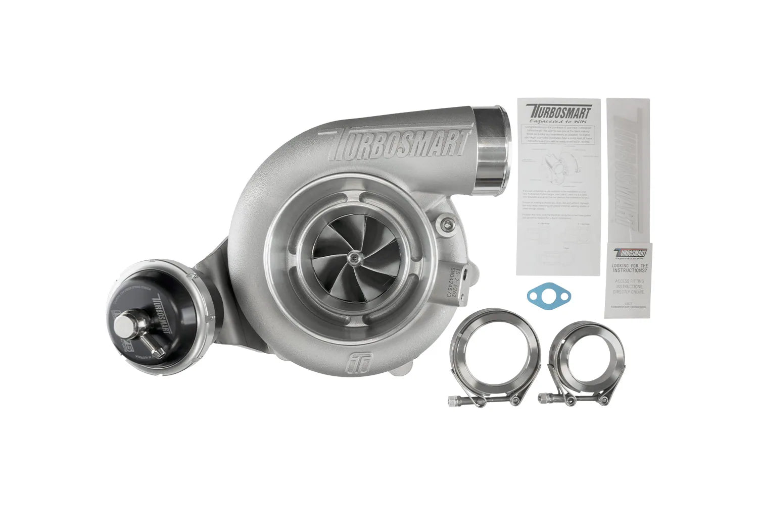 Turbosmart TS-2 Turbocharger (Water Cooled) 6262 V-Band 0.82AR Internally Wastegated