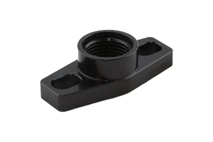 Turbosmart Billet Turbo Drain adapter with Silicon O-ring. 38 - 44mm slotted hole centre - small frame universal fit. [TS-0804-1010]