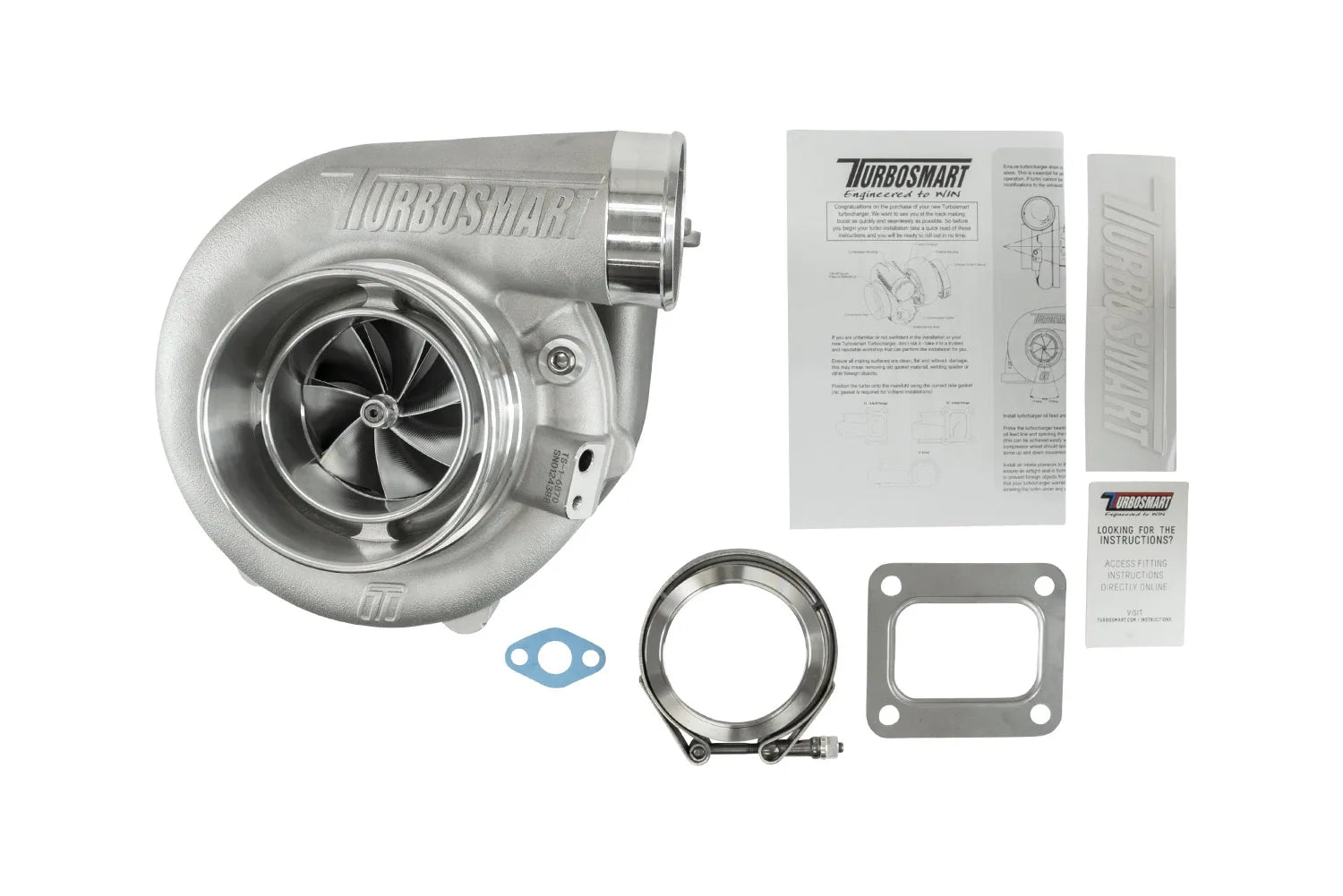 Turbosmart TS-1 Turbocharger 6870 (Kompact) T4 0.82AR Externally Wastegated