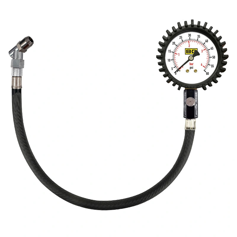 B-G Racing 2.5" Tyre Pressure Gauge - 0-60 Psi/0-4 Bar