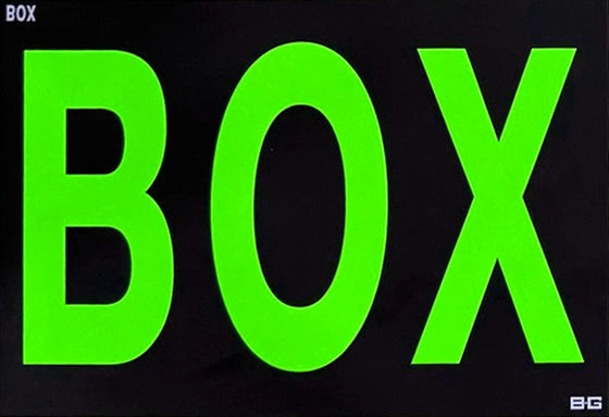 B-G Racing Large Hi Vis Green "Box"