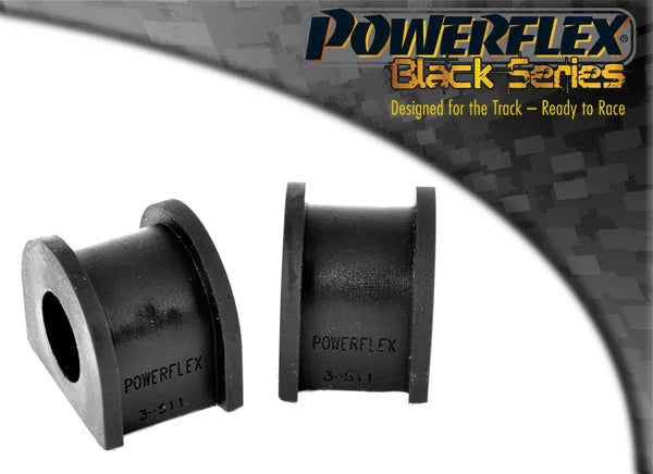 Powerflex Rear Anti Roll Bar Mounting 14mm for Audi A3 S3 RS3 8L (1996-2003) MK1 4WD (1999-2003) in Black