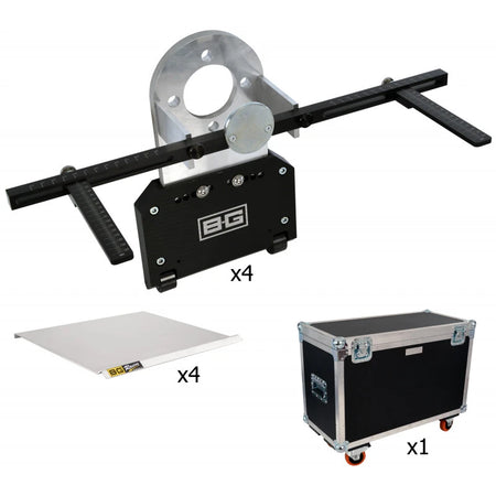 B-G Racing Hub Stands Pro Kit (2000Kg) - 5x130, 114.3 & 110mm PCD - CBø72.6mm