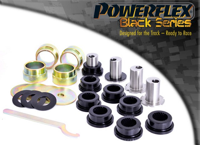Powerflex Front Lower Wishbone Bush, Camber Adjustable for Renault Clio Models II inc 172 & 182 (1998-2012) in Black