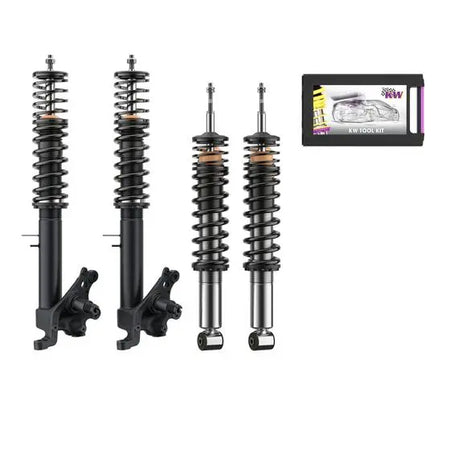 KW V1 Coilover Classic Black for AUDI 80, (B4) Sedan, Avant, Quattro, M12 Screw, Lower Front Strut 09/91 -