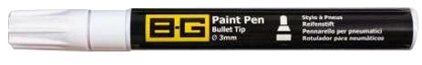 B-G Racing Paint Pen - Bullet Tip Ø3mm - 6ml - White