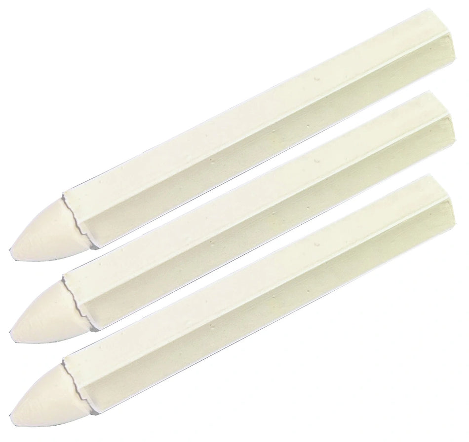 B-G Racing Tyre Chalk Marker Stick - White (Pack of 3)