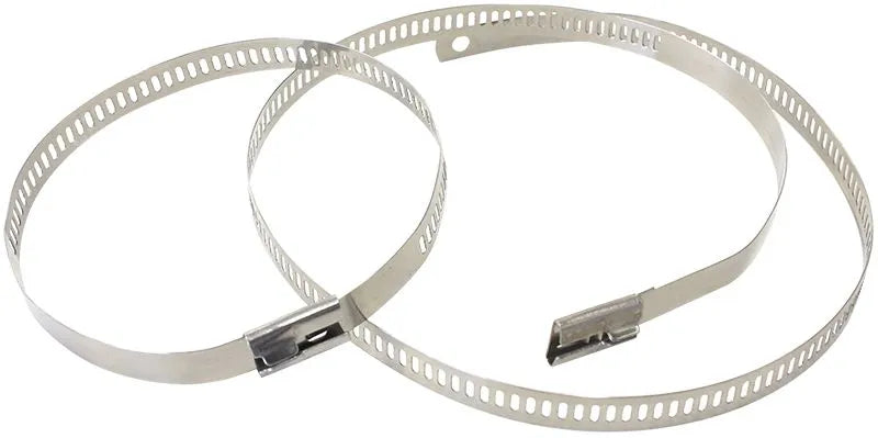 B-G Racing Stainless Steel Snap Lock Ties 6 Pcs x 12" (305mm) Length