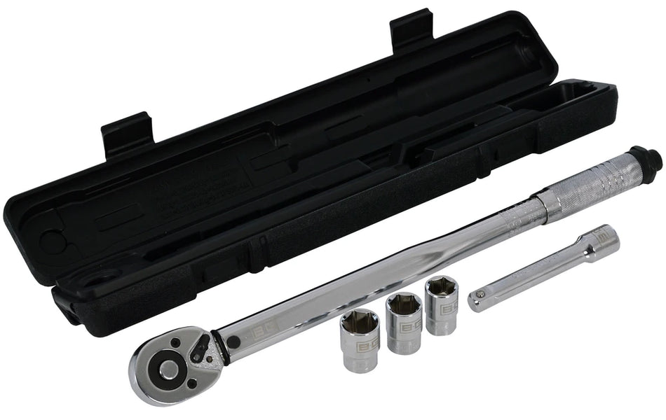 B-G Racing BG 1/2" Drive Adjustable Torque Wrench Set (28Nm - 210Nm)