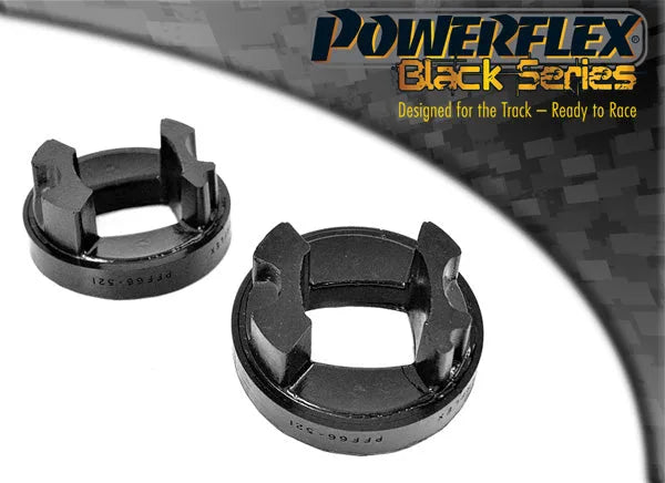 Powerflex Rear Lower Engine Mount Insert for Saab 9-3 YS3F (2003-2014) in Black