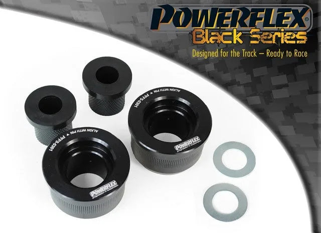 Powerflex Front Wishbone Rear Bush, Aluminium Outer (Concentric) for BMW 3 Series E30 inc M3 (1982 - 1991) in Black