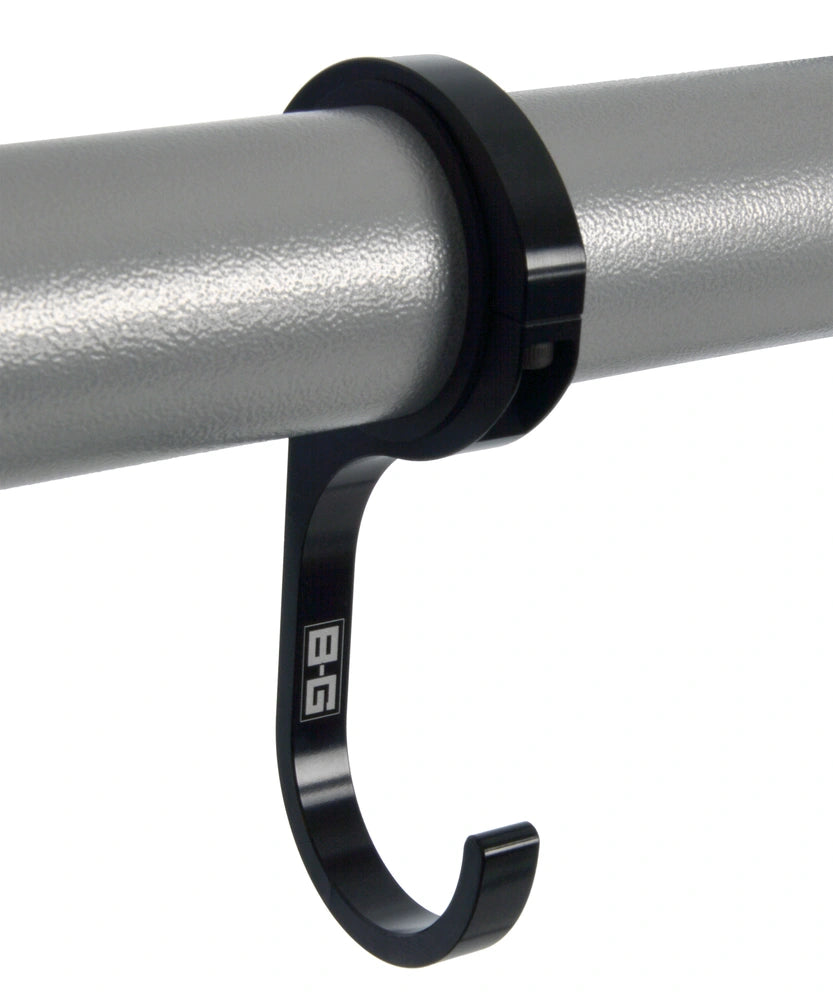 B-G Racing Billet Aluminium Roll Cage Steering Wheel Hook (With Screws)