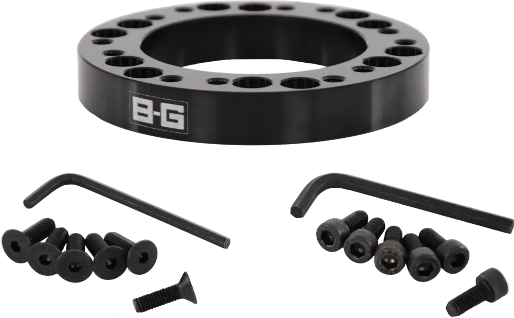 B-G Racing Steering Wheel 12.5mm Spacer-Adaptor 6x70 / 6x74mm Pcd (With Screws)