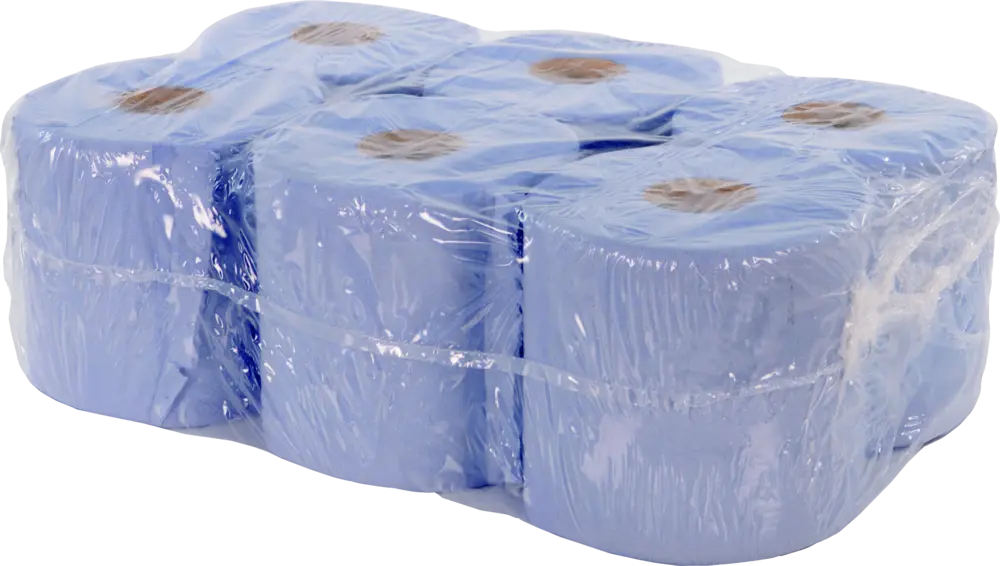 B-G Racing Blue Paper Towel Roll (x 6) 2 Ply - 19cm x 19cm - 400 Sheets