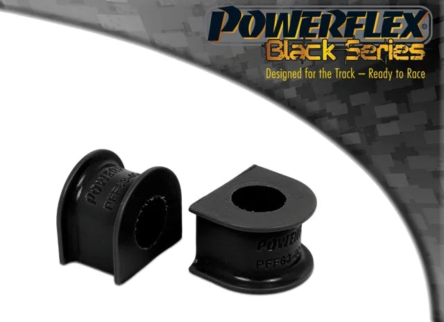 Powerflex Front Anti Roll Bar Mounts 24mm for Rover 75 (1998 - 2005) (1998-2005) in Black