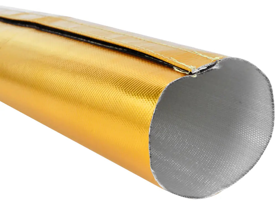 B-G Racing Gold Heat Shield Sleeve (Hook & Loop) 1m Length x 102mm Internal Diameter