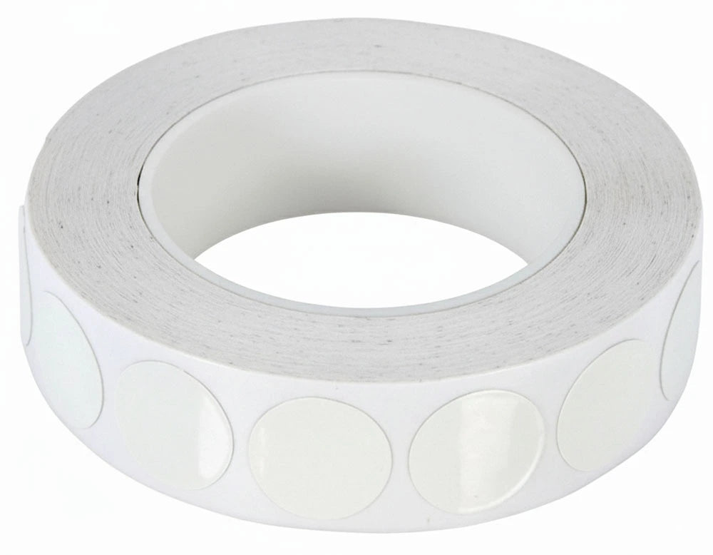 B-G Racing White Polyester/Aluminium Foil Discs - Ø12mm - 1000 Discs