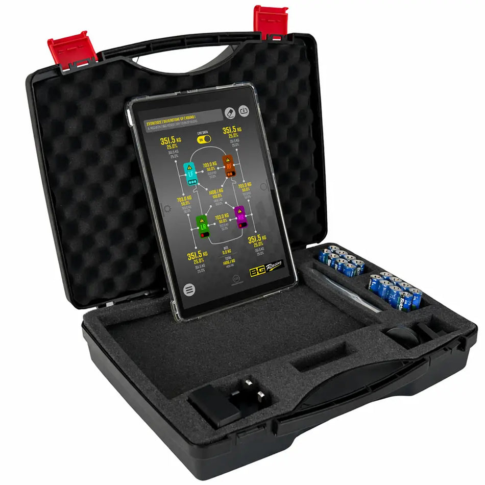 B-G Racing 3" Wireless Race Scales (Set of 4) Inc. 10" Tablet