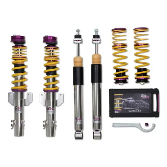 KW V3 Coilover Suspension for VOLKSWAGEN New Beetle Convertible, (1Y) 01/03 - V3 Clubsp. Including Top Mount (35280823)