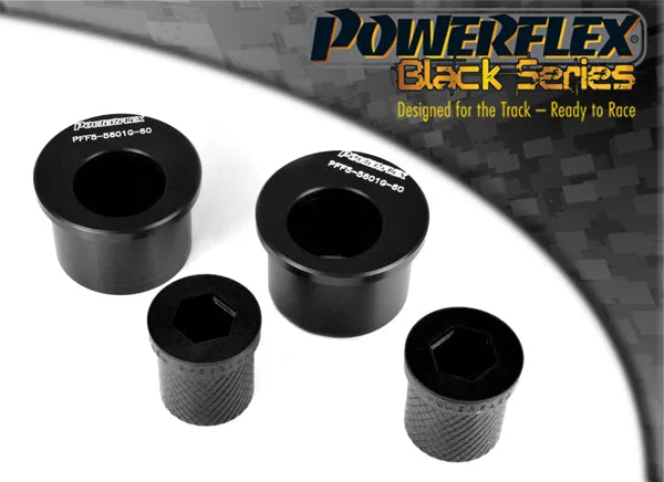 Powerflex Front Wishbone Rear Bush, Caster Offset +0.33 of Caster Over for BMW 3 Series E46 (1999 - 2006) Coupe Conv Sedan Touring in Black