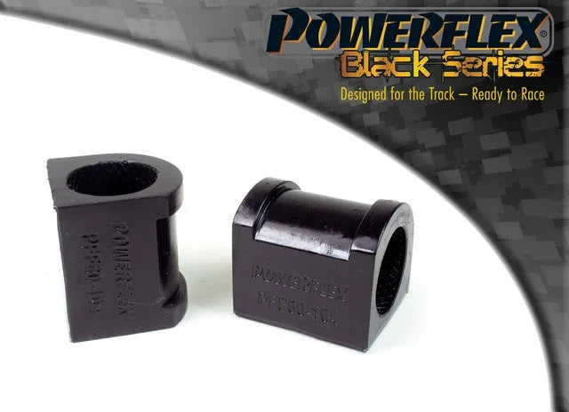 Powerflex Front Anti Roll Bar Inner Mount 23mm 33mm High for Renault 5 Mk2 (1985-1995) in Black