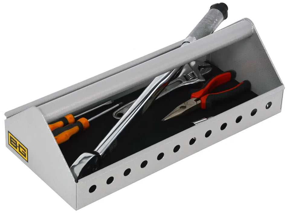 B-G Racing Lightweight Tool Tray with Rubber Insert And Feet