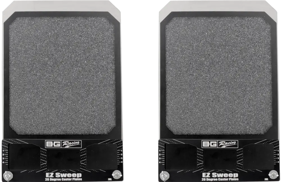 B-G Racing EZ Sweep Castor Slip Plates (Pair)