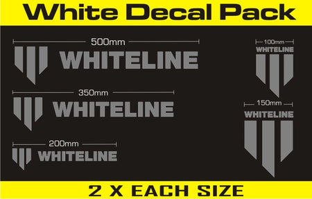 Whiteline Performance Whiteline Performance Decal Kits - Silver for MERCHANDISE DECALS