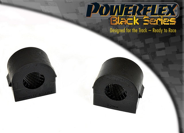 Powerflex Front Anti Roll Bar Mounting Bush 22mm (2 Piece) for Vauxhall Opel ASTRA MODELS MK5 - H (2004 2010) in Black
