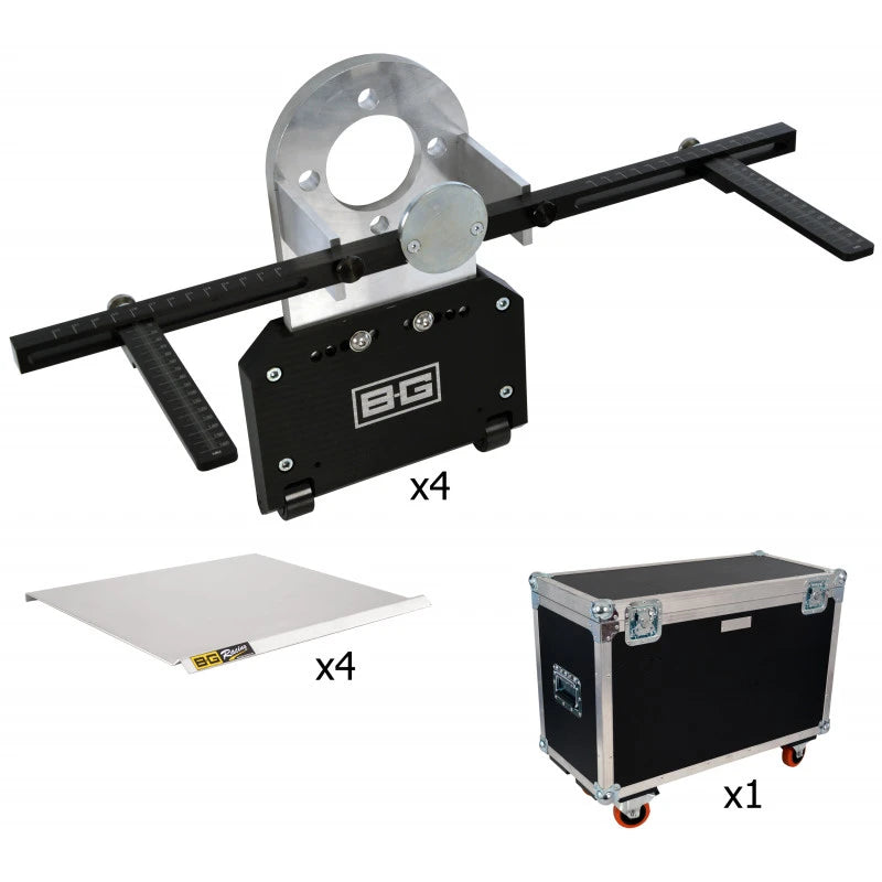 B-G Racing Hub Stands Pro Kit (2000Kg) - 4x114.3, 108 & 100mm PCD - CBø70mm
