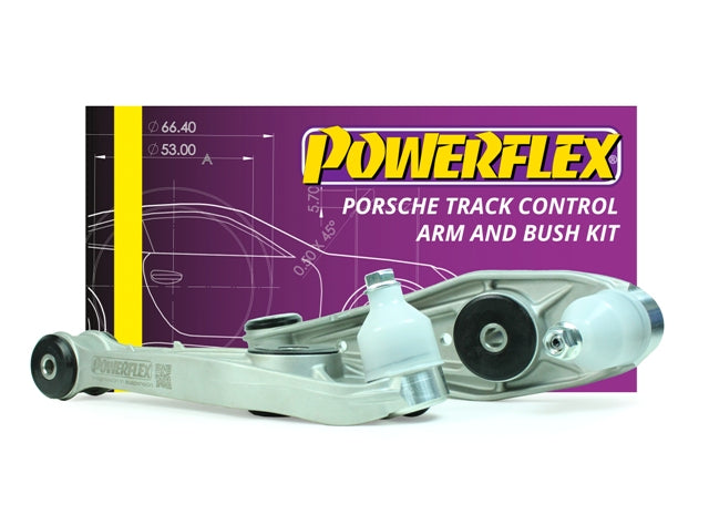 Powerflex Track Control Arm & Bush Kit for Porsche 982 (718) Boxster Cayman (2016 ON) in Black