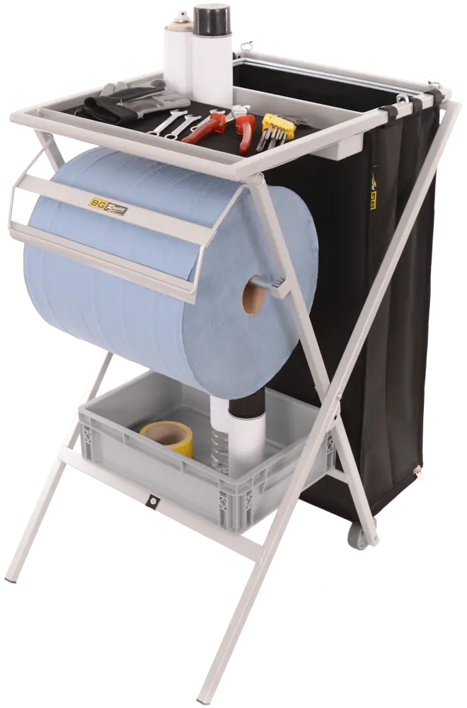B-G Racing Folding Utility Work Station - Grey Powder Coated