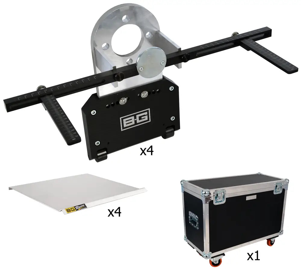 B-G Racing Hub Stands Pro Kit (2000Kg) - Blank No PCD Or CB Holes