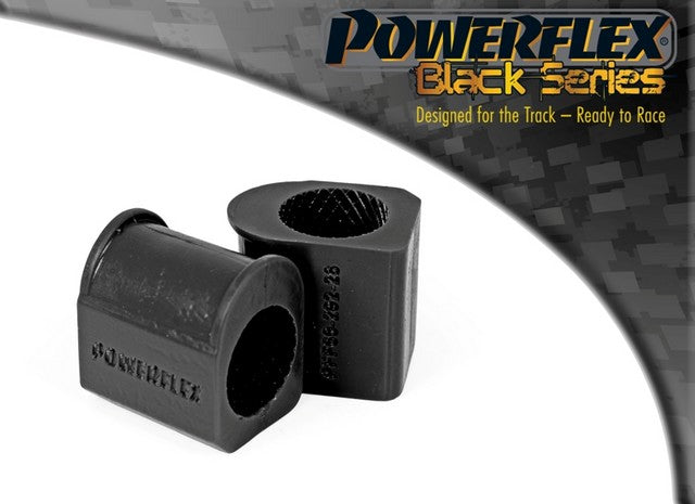 Powerflex Front Anti Roll Bar Inner Bush 28mm for Renault Clio Models V6 (2001 - 2005) in Black
