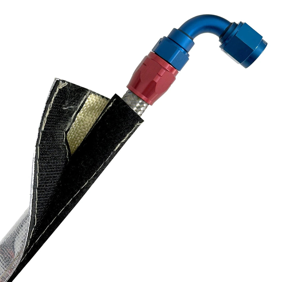 B-G Racing Aramid Express Heat Shield Sleeve (Hook & Loop) 1m Length x 30mm Internal Diameter