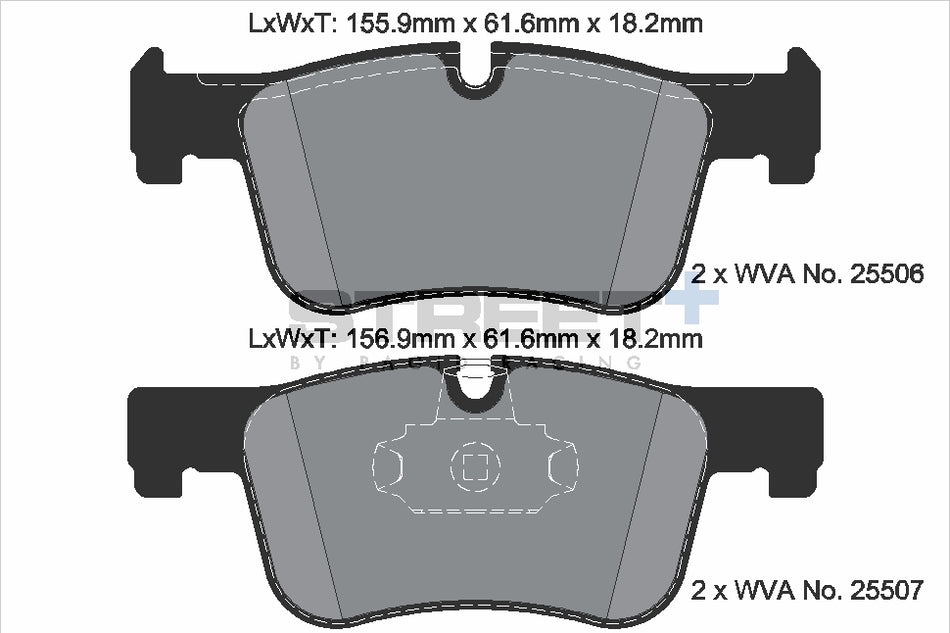 PAGID STREET+ Front Axle Set for BMW 3 Touring (G21, G81) 316 d 11/20