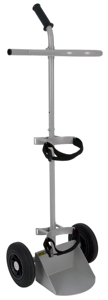 B-G Racing Single Air/Gas Bottle Trolley - Powder Coated