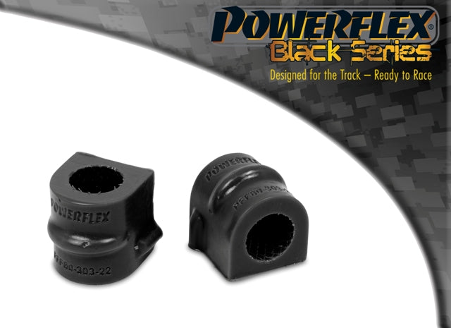 Powerflex Front Anti Roll Bar Mounting Bush 22mm for Vauxhall Opel ASTRA MODELS MK1 - Kadett D (1980 1985) in Black