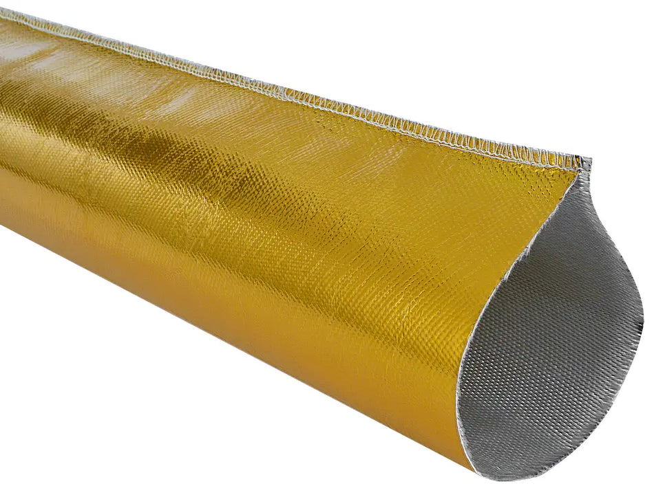 B-G Racing Gold Heat Shield Sleeve (Sewn) 1m Length x 102mm Internal Diameter