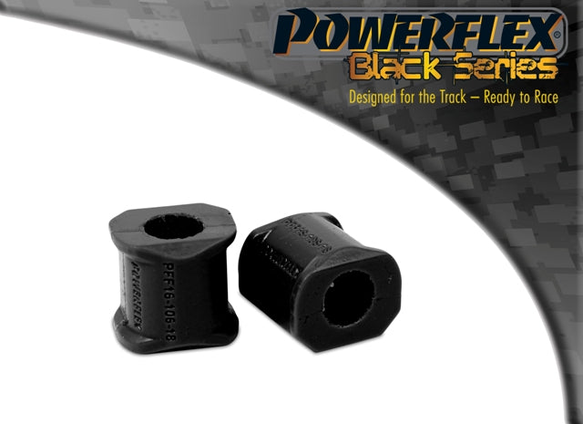 Powerflex Front Anti Roll Bar Inner Bush 18mm for Fiat Uno inc Turbo (1983-1995) in Black
