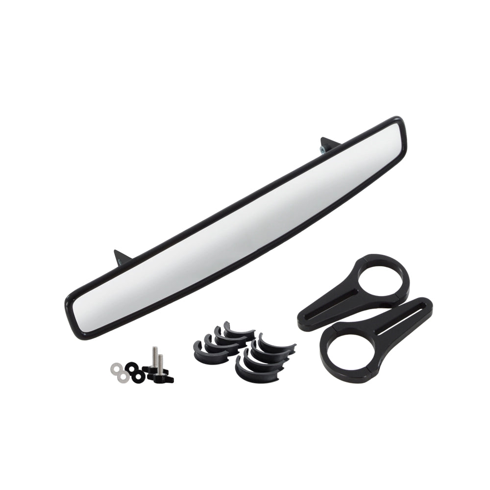 B-G Racing 15" Wide Angle Rear View Mirror With 1.75" Brackets