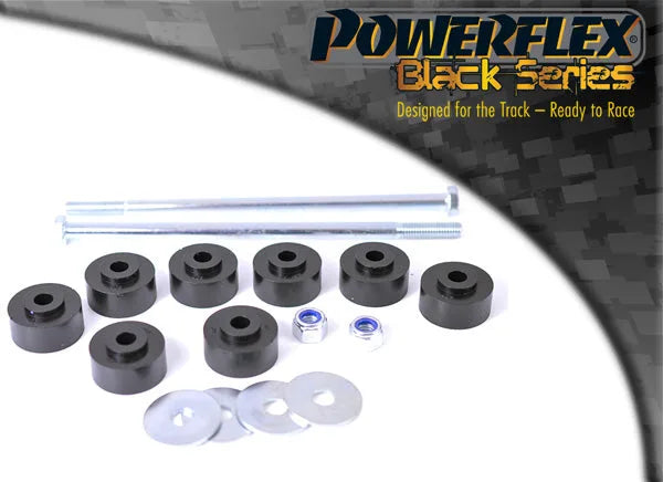 Powerflex Front Anti Roll Bar Drop Link Bush inc Bolt for Vauxhall Opel ASTRA MODELS MK2 - Kadett E (1985 1991) in Black
