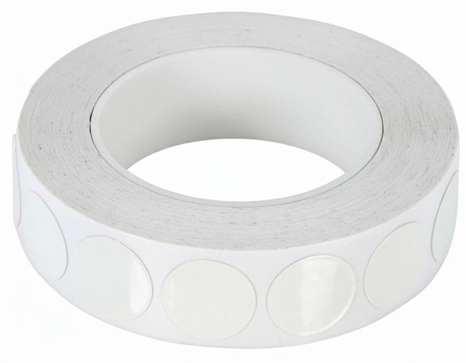 B-G Racing White Polyester/Aluminium Foil Discs - Ø12mm - 100 Discs