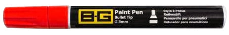 B-G Racing Paint Pen - Bullet Tip Ø3mm - 6ml - Red