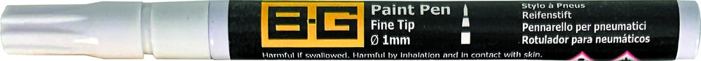B-G Racing Paint Pen - Fine Tip Ø1mm - 3ml - White