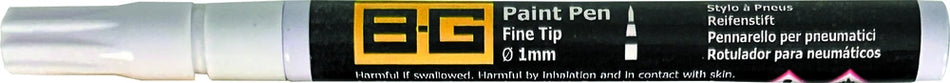 B-G Racing Paint Pen - Fine Tip Ø1mm - 3ml - White