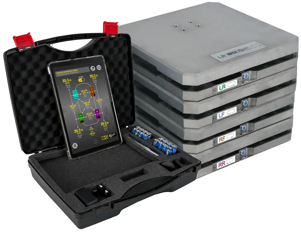 B-G Racing 3" Wireless Race Scales (Set Of 4) Inc. 10" Tablet