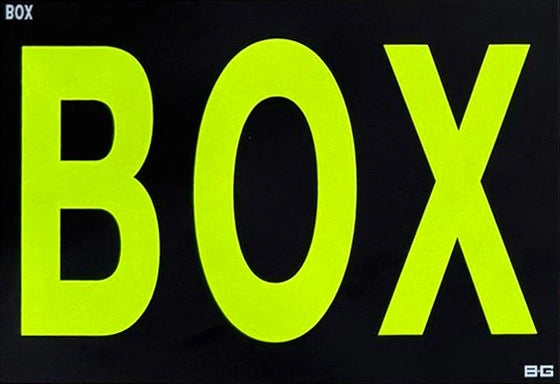 B-G Racing Large Hi Vis Yellow "Box"