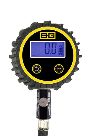 B-G Racing 2.5" Digital Tyre Pressure Gauge - 0-60 Psi (Bar,Kpa, Kg/cm)