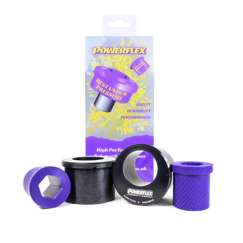 Powerflex Front Wishbone Rear Bush Caster Offset for BMW 3 Series E46 (1999-2006) E46 M3 inc CSL